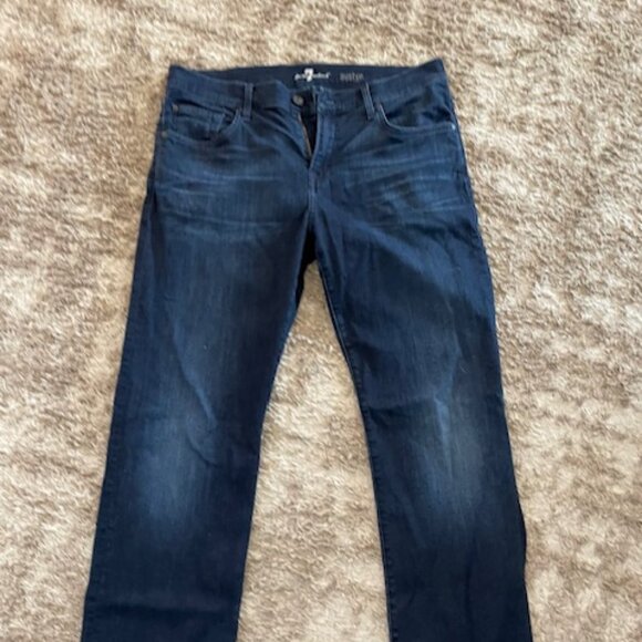 7 For All Mankind Austyn Straight Relaxed Jeans (33 X 33) - Picture 2 of 7